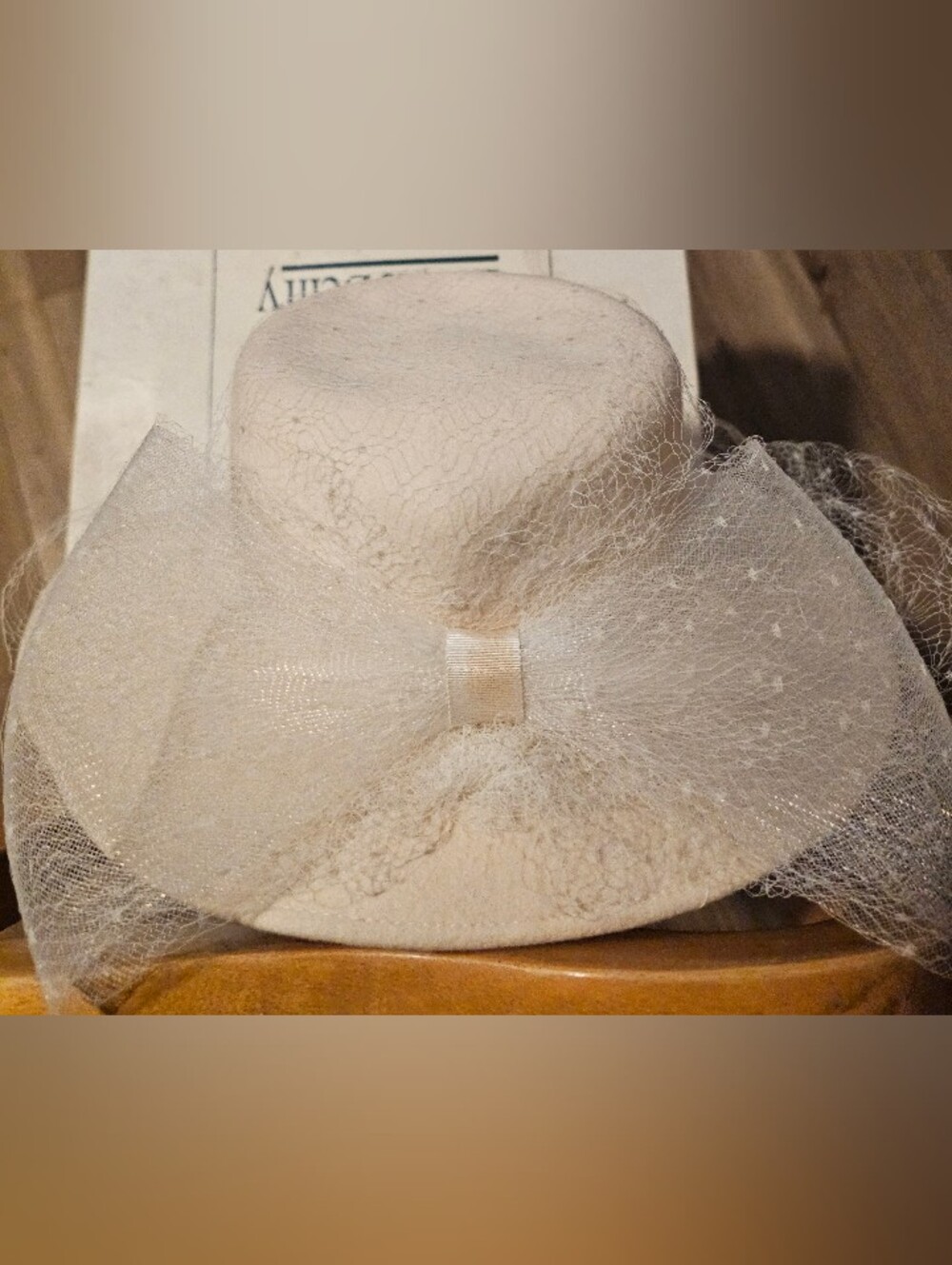 Elegant Ivory Women's Veiled Occasion Hat